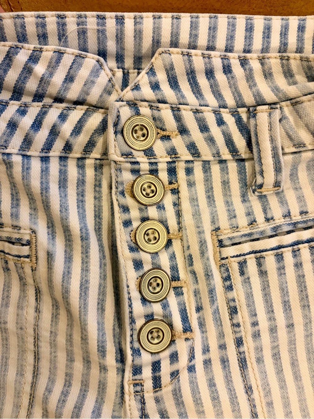Anthropologie Pilcro Ultra High-Rise Patch Pocket Denim Shorts - Picture 7 of 13